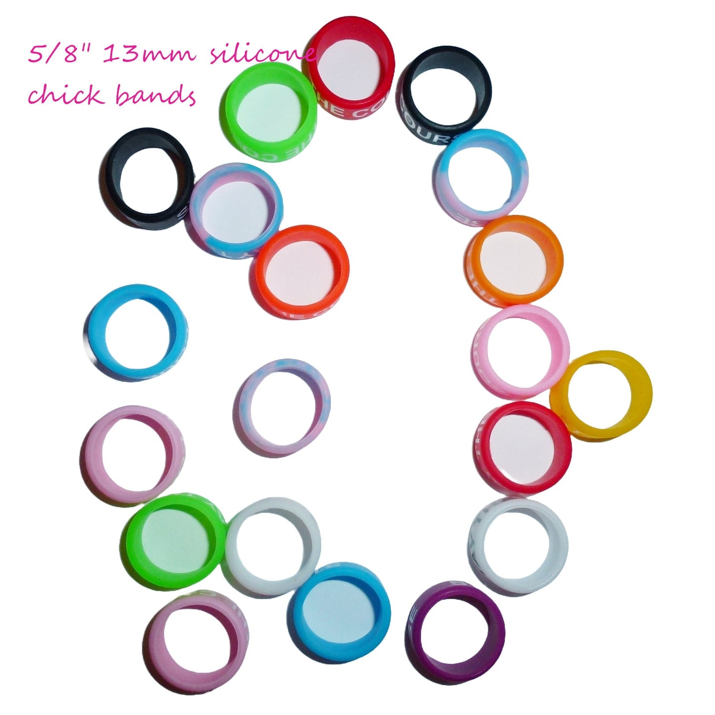 Chicken leg bands  permanent silicone or metal bird chick ring band (W78)