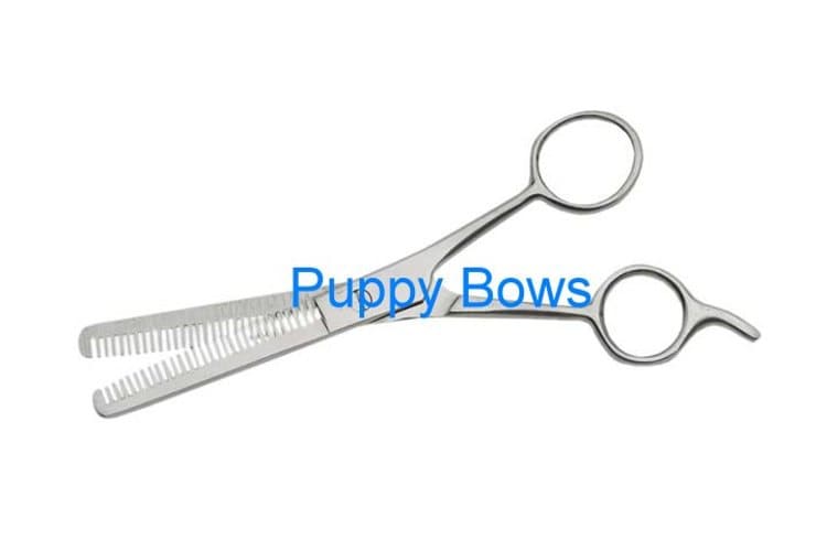 Puppy Bows ~dog grooming double edged thinning shears stainless steel easy matt removal scissors~ USA seller