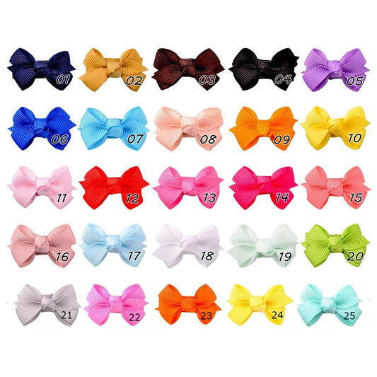 Knot Hair dog Bows Bands or Barrette - Perfect for Small Dogs! - Bow Measures 1.5" - Choose from a Variety of Colors and Finishes for Your Pet's Perfect Look!"