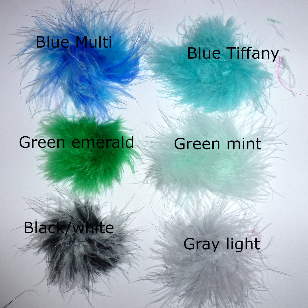 Puppy Bows ~ Feather boa dog bows marabou  MANY colors available pet hair barrette clip