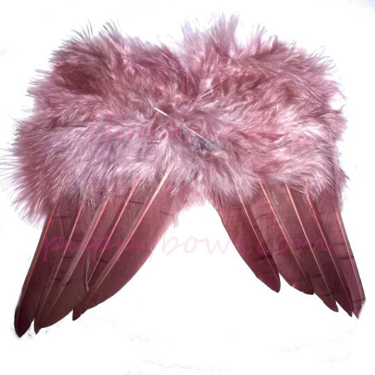 Christmas Angel wings for cats rabbits small animals white dog costume feather  2 - 12lbs