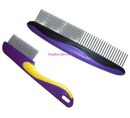Dog grooming topknot hair bow comb body comb