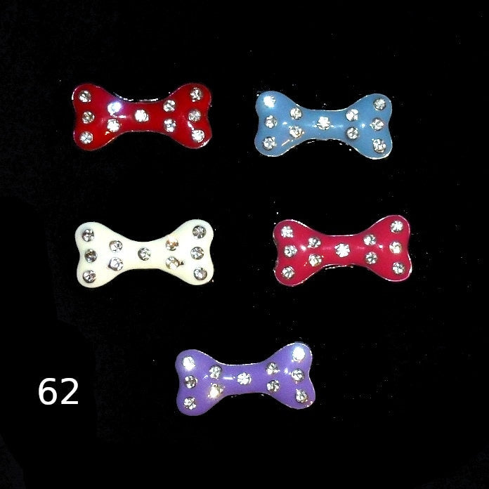 Puppy Bows ~Dog tiara crown styles 61-67 pink red blue crystal dog bone rhinestone ~USA seller