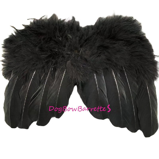 Halloween Maleficent angel wings solid black dog costume feather FREE SHIPPING fit 5lb - 25lb