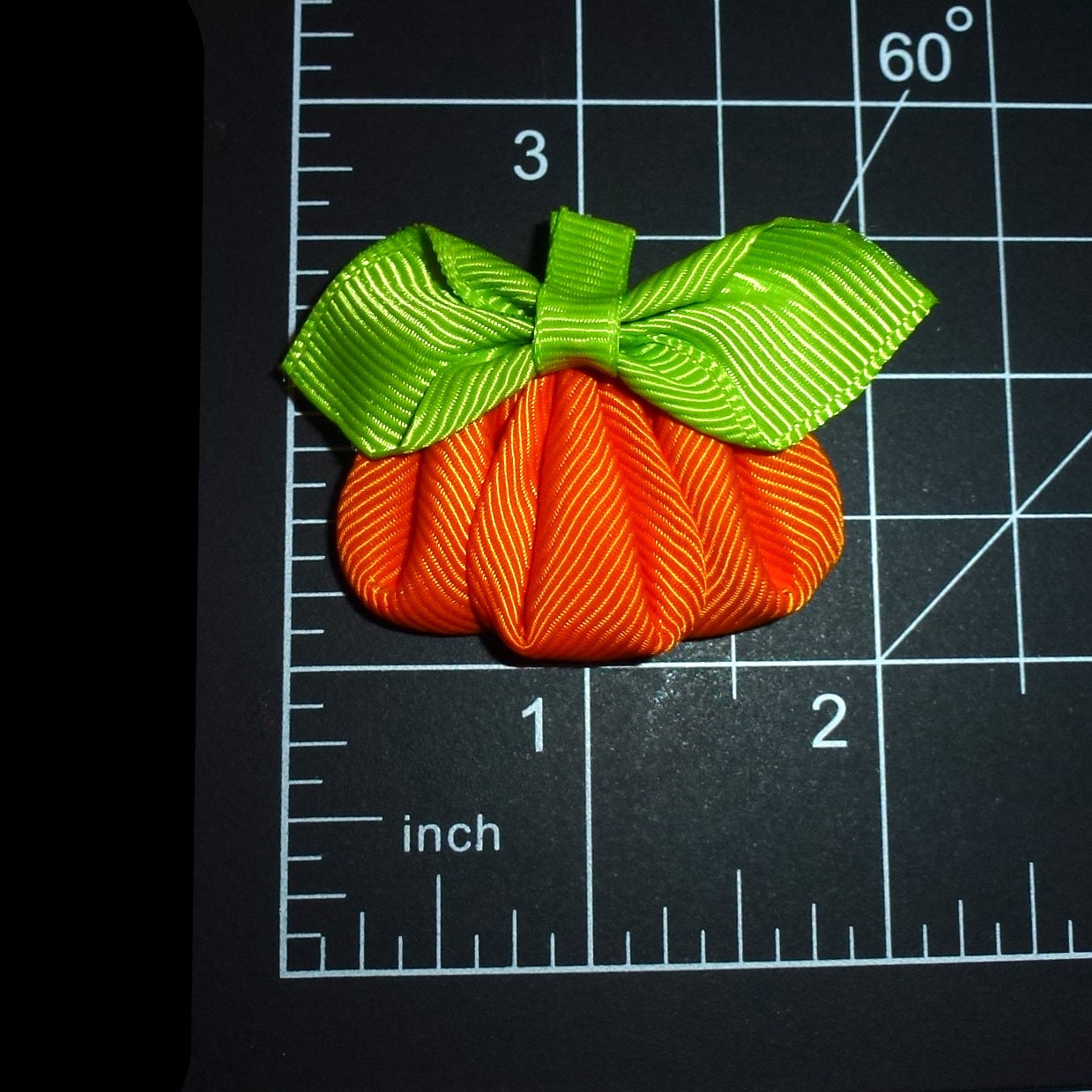 Puppy Bows Thanksgiving harvest pumpkin ribbon sculpture bow pet hair clip barrette or latex bands (fb136)