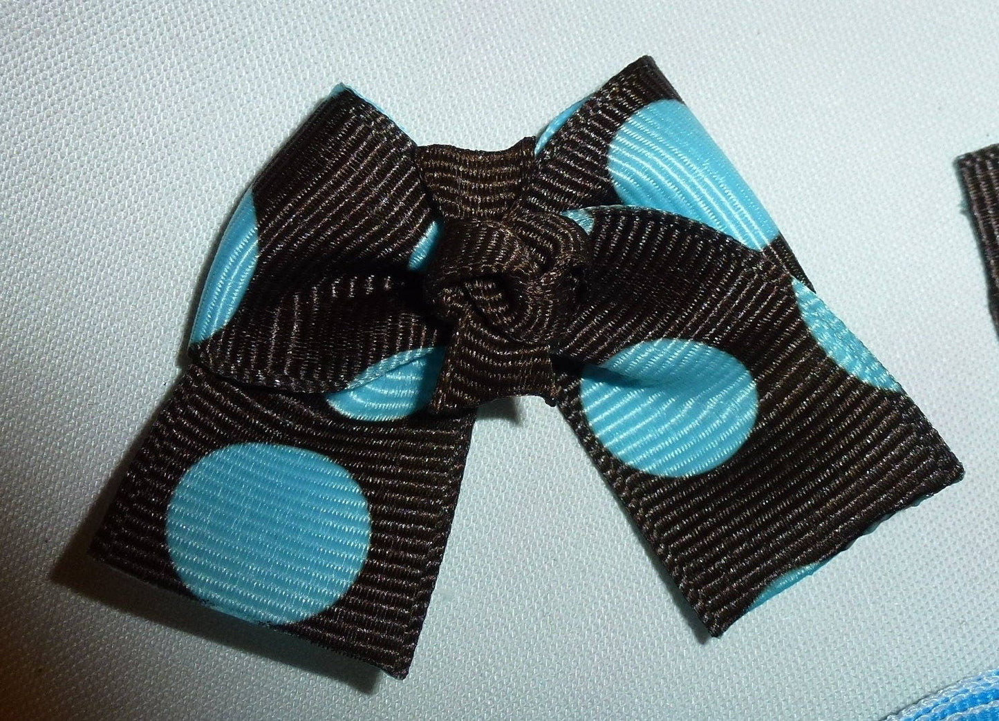 Puppy Bows ~6 boys blue chocolate EVERYDAY BOWS Yorkie Maltese Shih Tzu ~Usa seller (fb55)