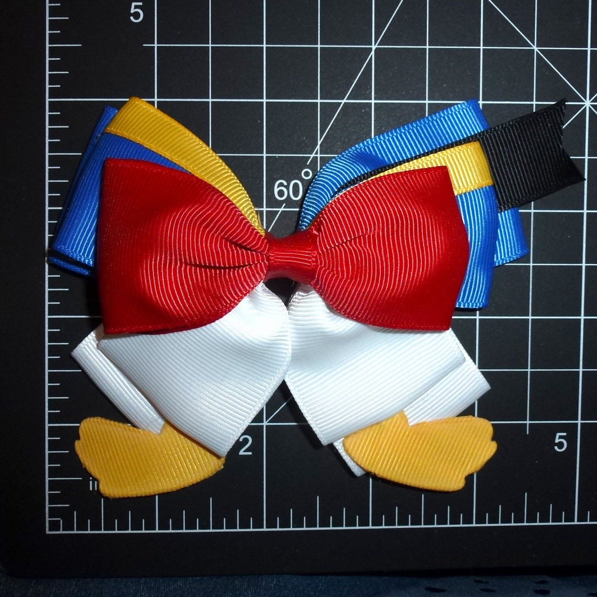 Puppy Bows ~ Donald Duck  bow tie dog collar slide accessory necktie bowtie   (DC31)