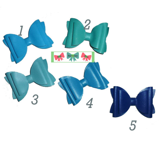 Sweet little boy blue bows dog barrette or bands  pet hair bow  - (fb249A)