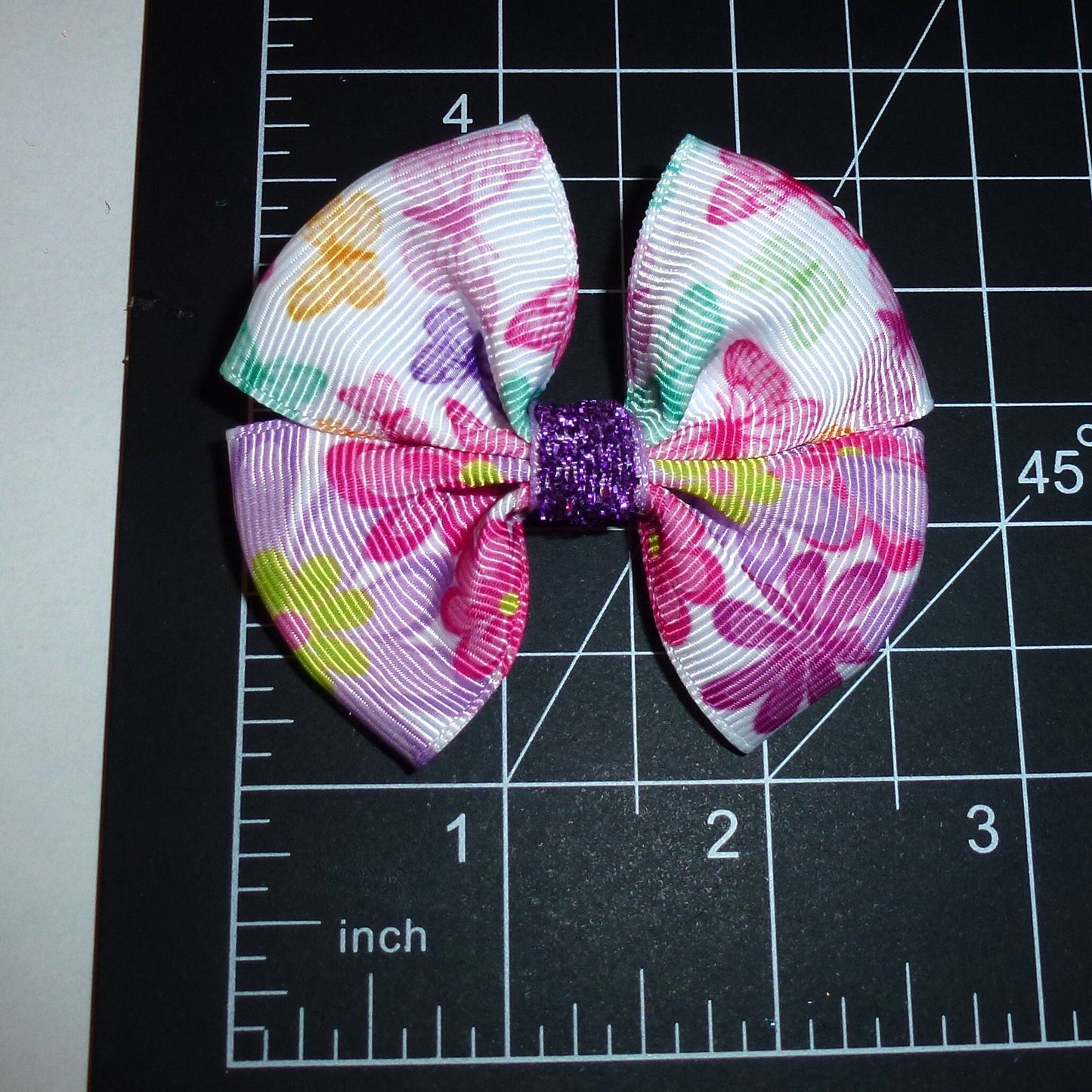 Puppy Bows ~ Butterfly flowers pet hair bow dog collar flower (fb189B)