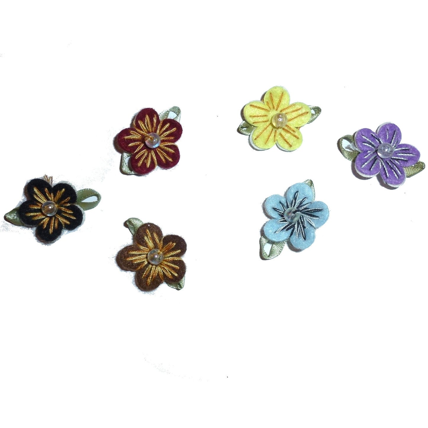 Sweet Hawaiian hibiscus flower clips pet hair bow choose barrette style and color (fb150)