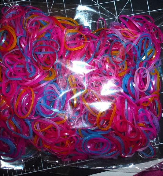 Dog grooming elastic bands heavy 5/8" multicolor package of 1000 (w68)
