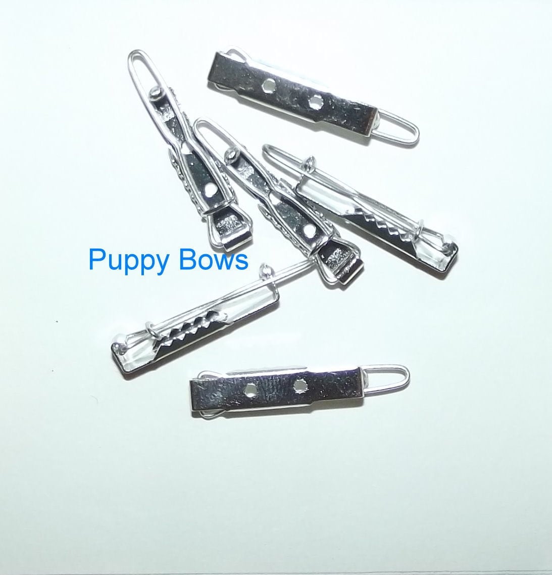 Puppy bows ~ craft items dog bow making supplies 25mm hair diy metal ball barrette clip