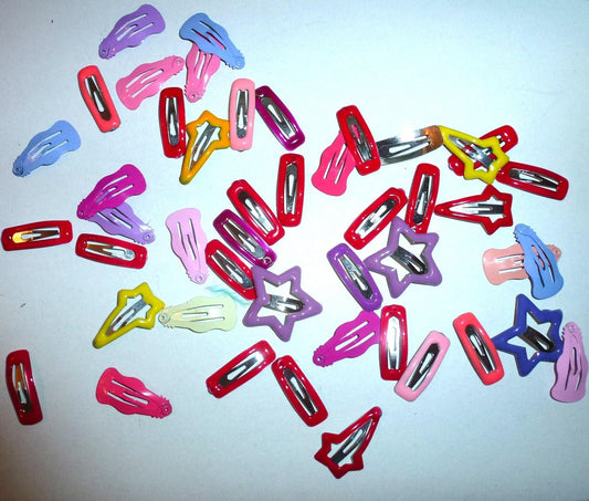 Puppy bows ~closeout 45 wee tiny  barrette pet hair  snap clip  assorted shapes and colors (fb18)