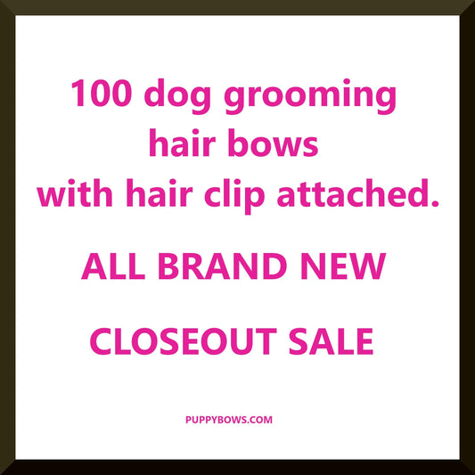 100 dog grooming bows for 38.00 hair bow for dog groomer tools random assortment