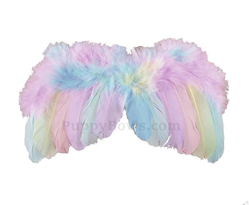 Halloween pastel unicorn angel wings dog costume feather fit 5lb - 25lb