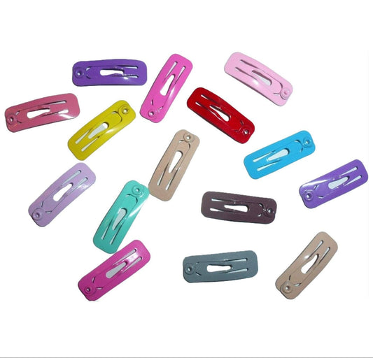 Puppy bows ~ barrette snap clip pretty colors tiny rectangle shape bow pet