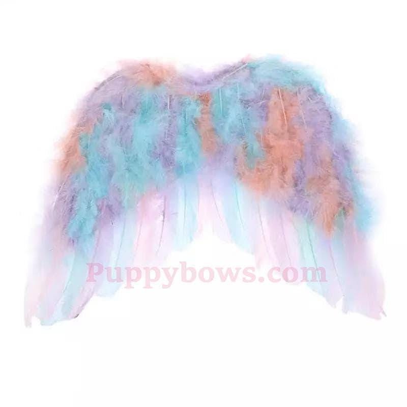 Halloween angel wings for dogs unicorn pastel dog costume feather 15lb - 55lb