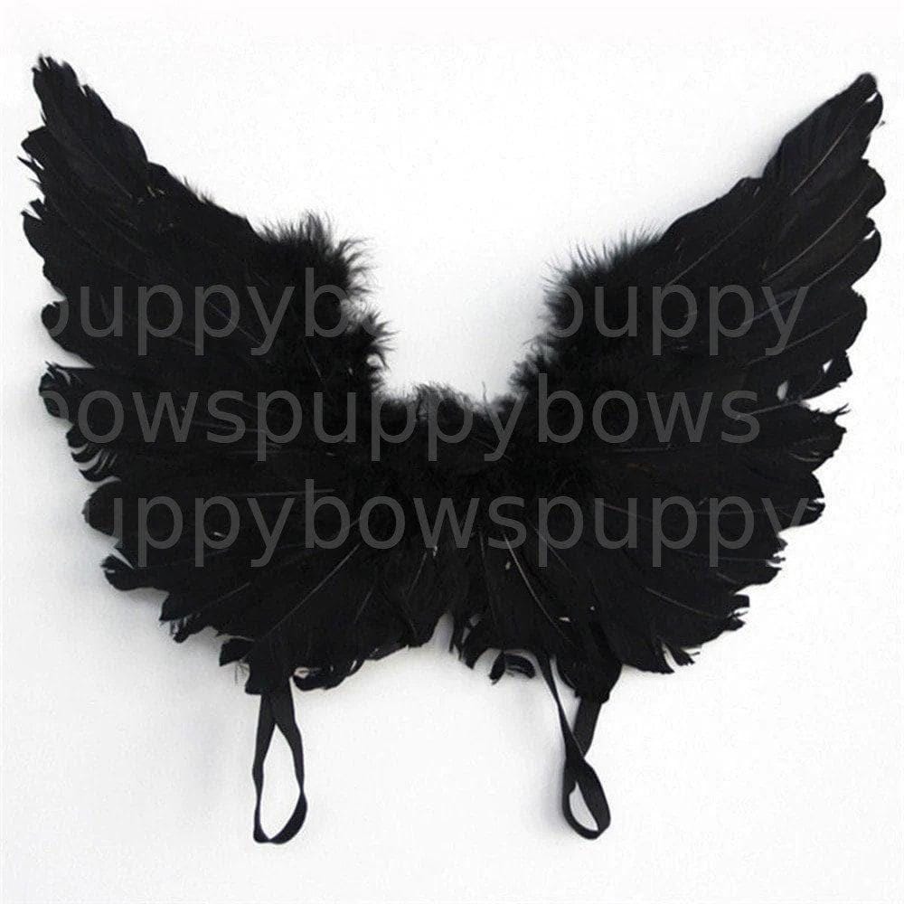 Halloween angel wings for dogs red black or white or pink dog costume feather