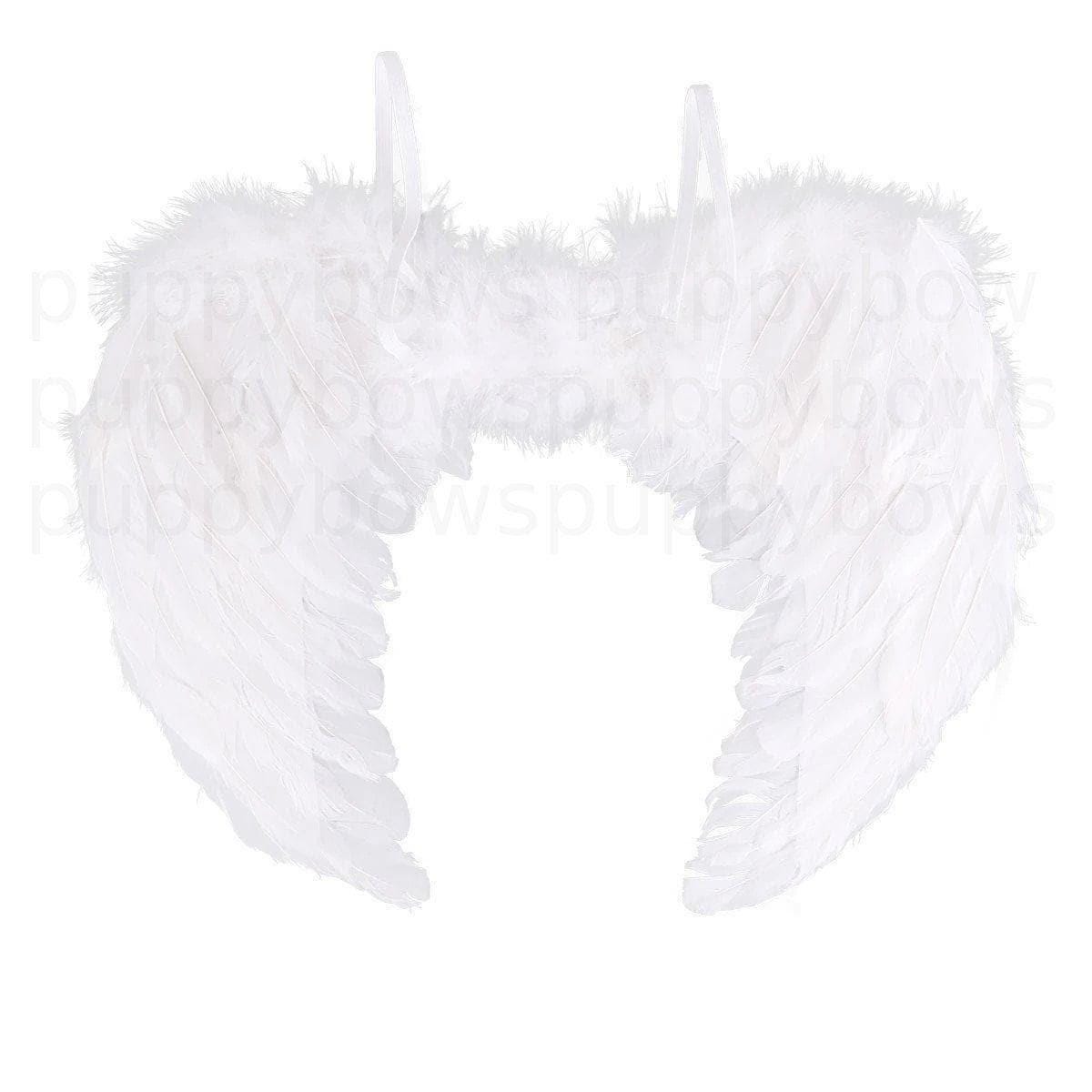 Halloween angel wings for dogs red black or white or pink dog costume feather