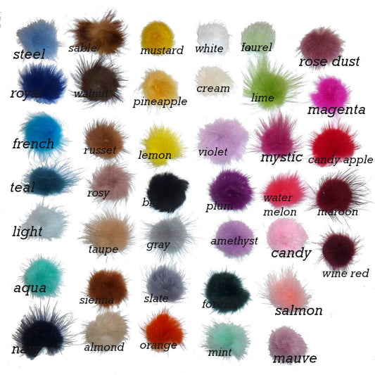 Puppy bows pairs tiny 1" fuzzy feather fur marabou ball puffs  pet dog hair bow