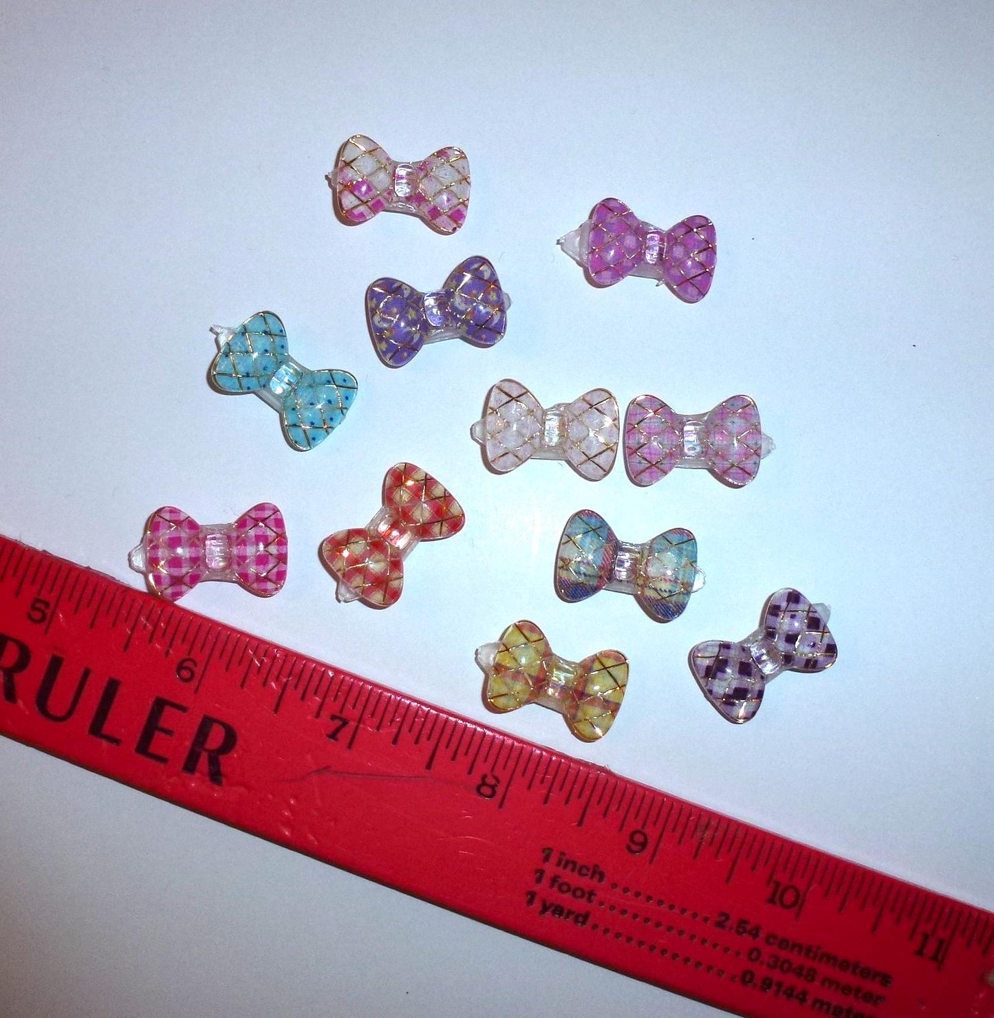 Puppy bows 10/25 pcs small bowknot plastic barrette clip dog grooming bow