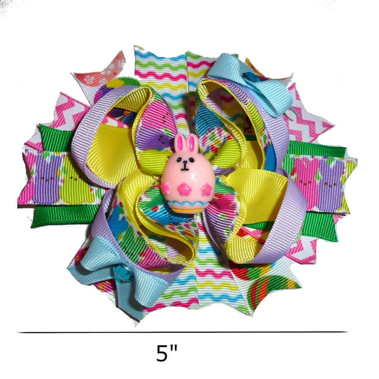 Puppy bows ~ easter bunny egg dog collar slide flower barrette hair accessory  ~usa seller (dc34)
