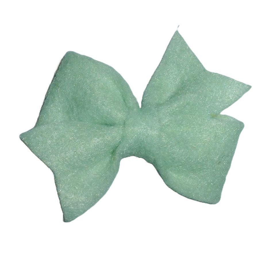 Puppy bows ~  felt swallowtail hair bowknot bow bands or barrette  (fb365)