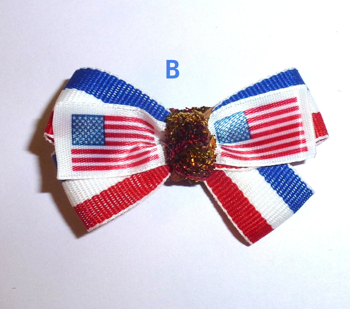 Puppy Bows ~USA Patriotic 4th of July dog bow pet hair clip barrette or bands