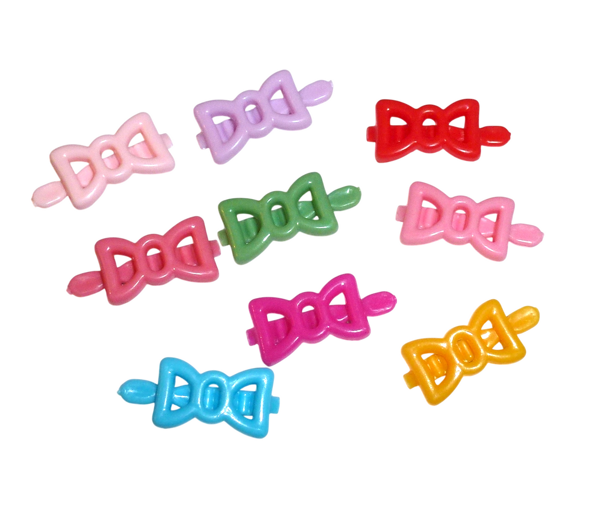 7-10pcs Plastic Vintage Bows for Dogs Hinge Barrette Clips For Dog Hair Grooming