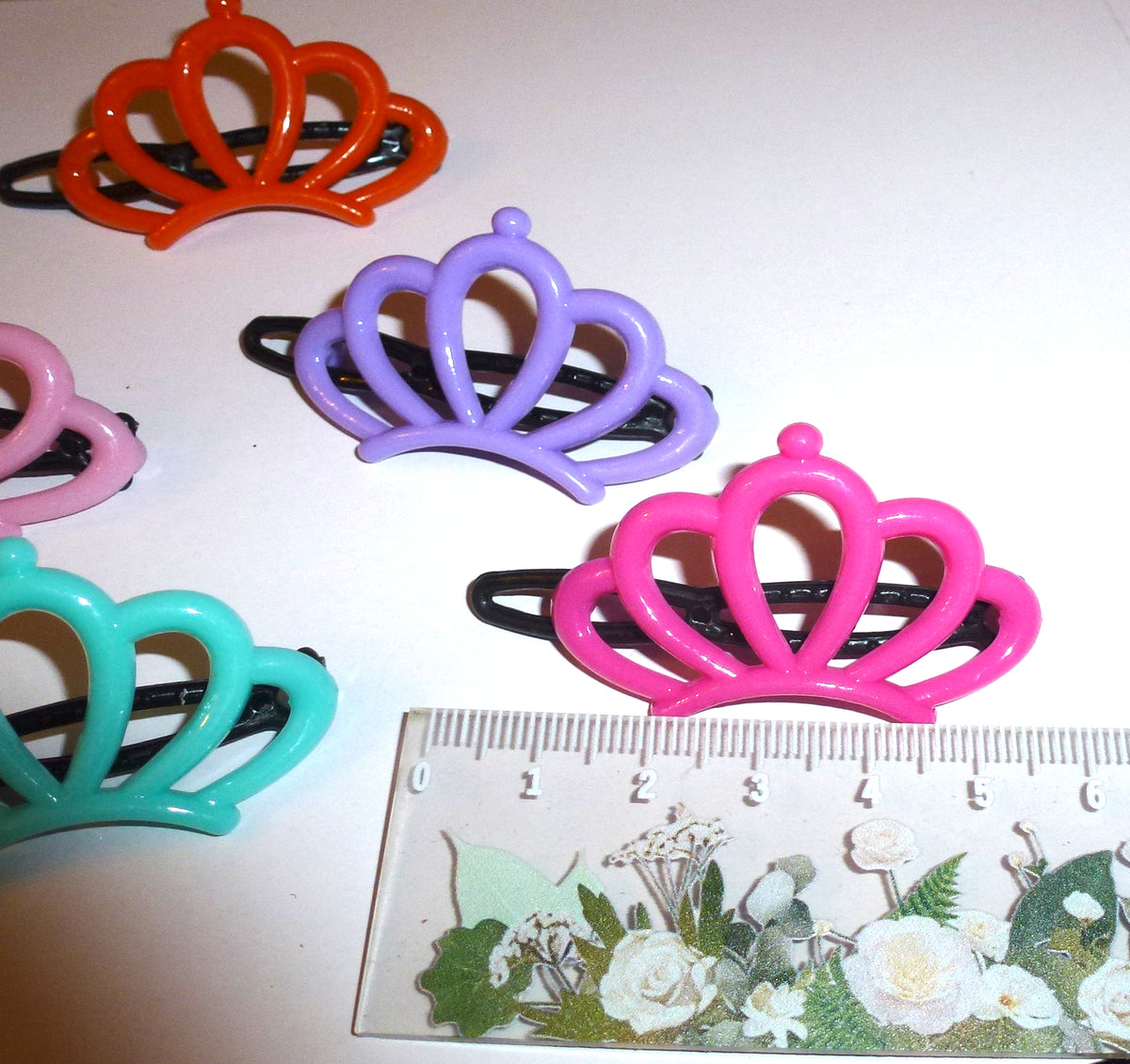 7-10pcs Plastic Vintage Bows for Dogs Hinge Barrette Clips For Dog Hair Grooming